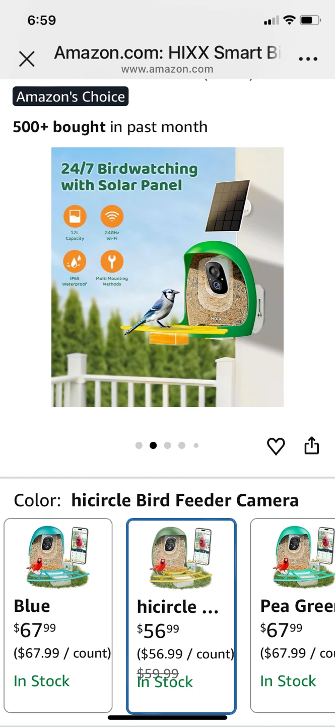 🥕 hicircle bird feeder camera. - photo 2