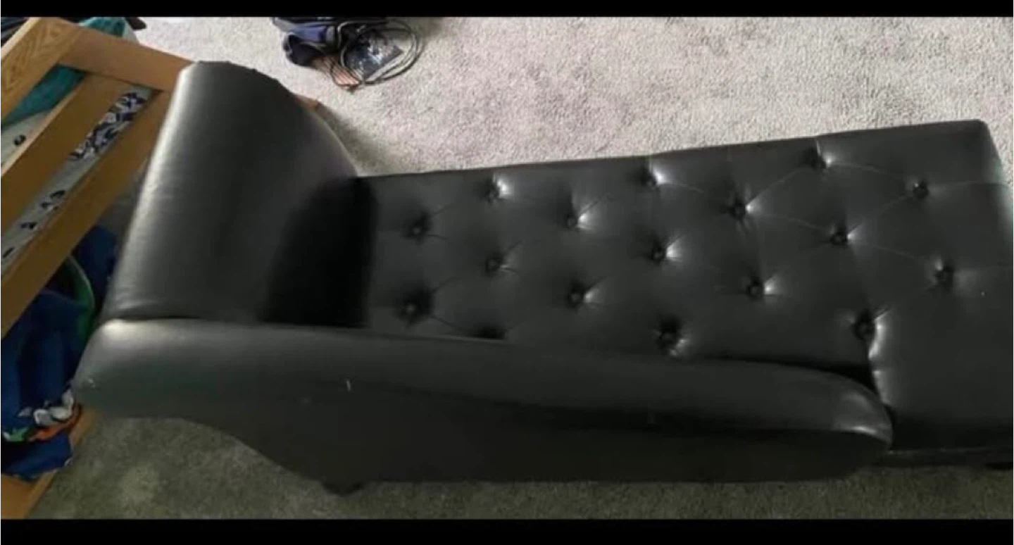 Black Chaise Lounge - photo 3