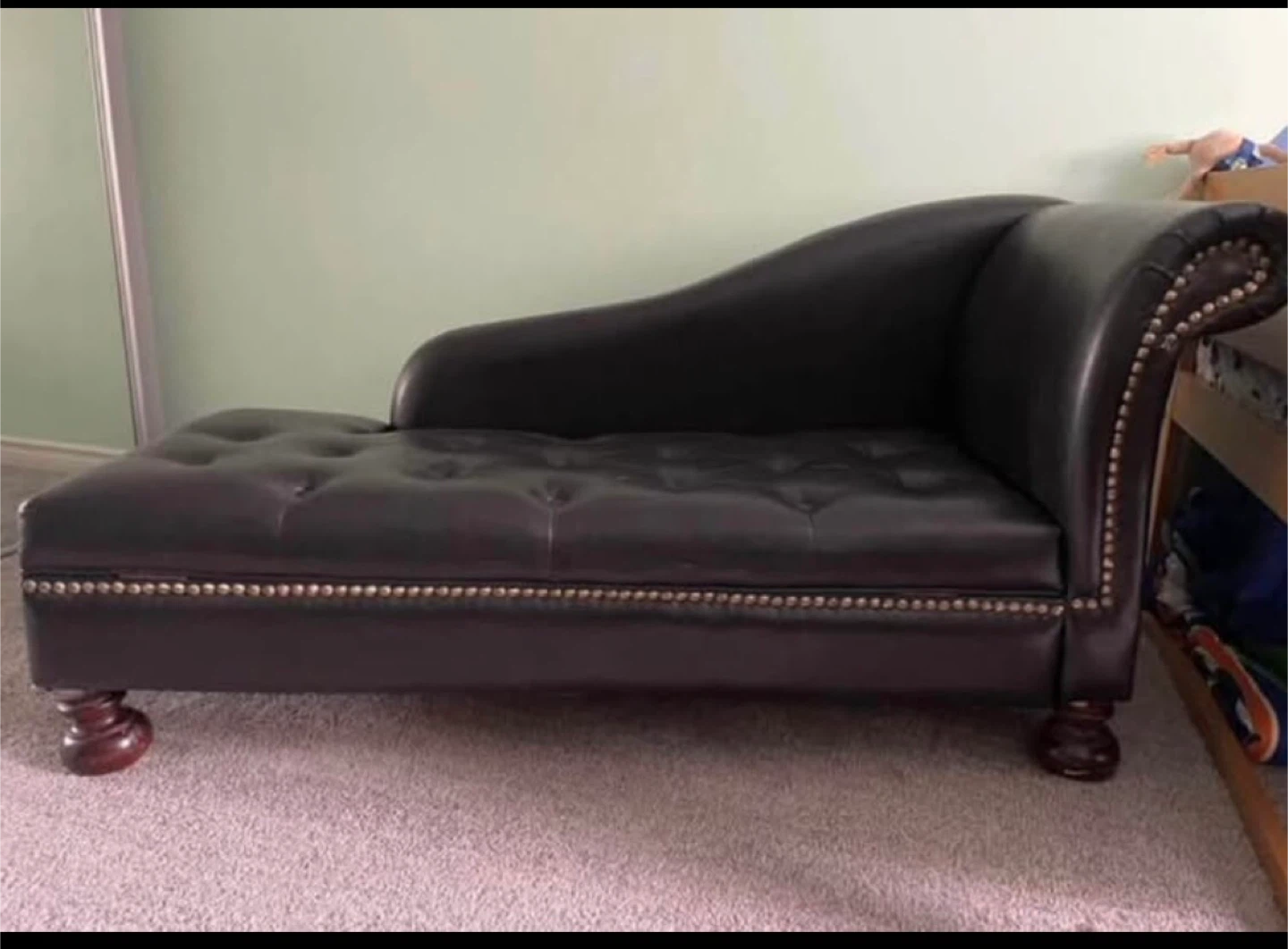 Black Chaise Lounge