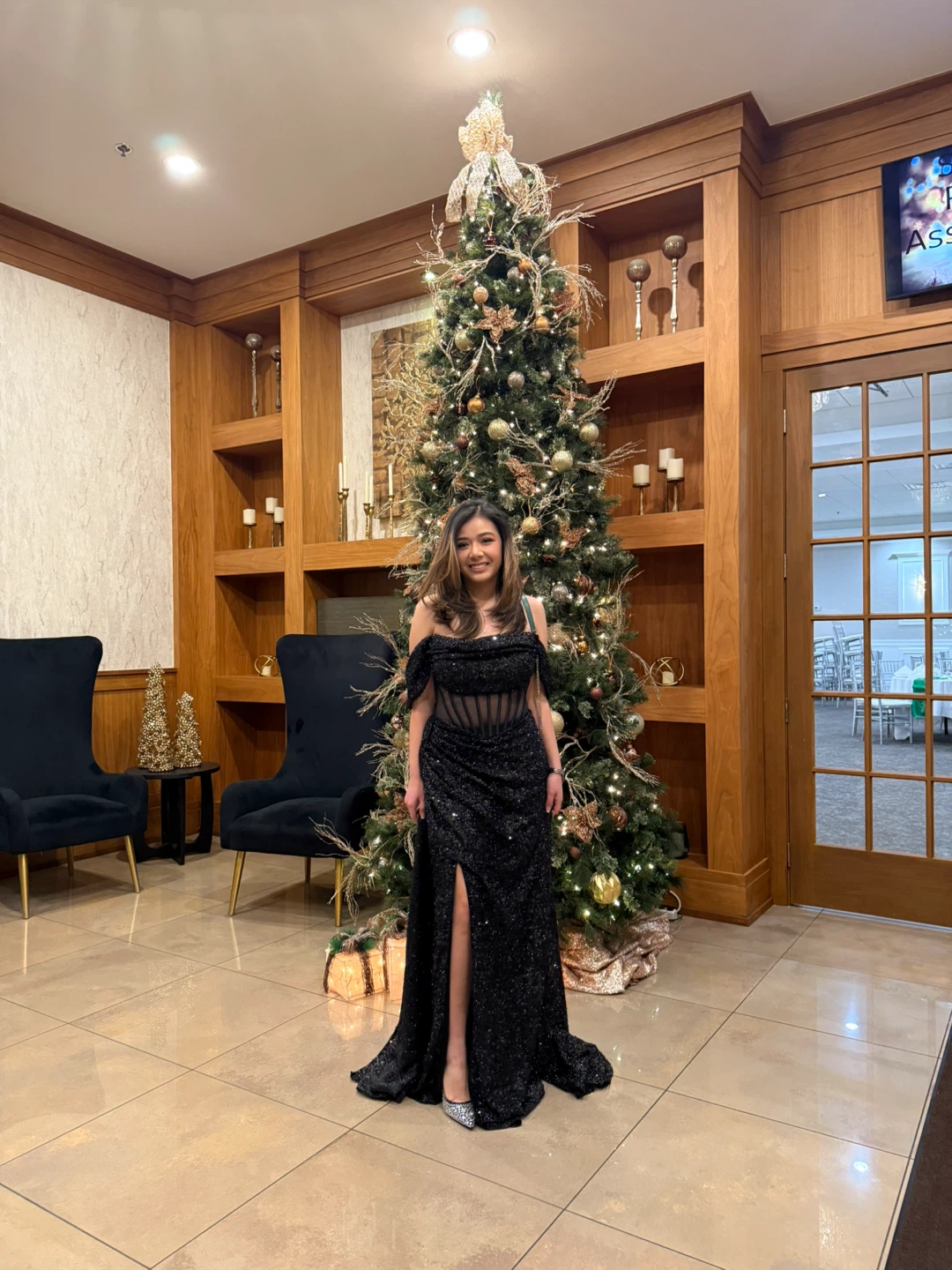 Black Long Gown