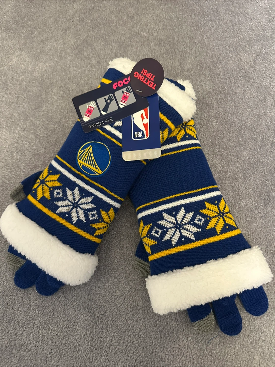 NBA Golden State Warriors winter gloves