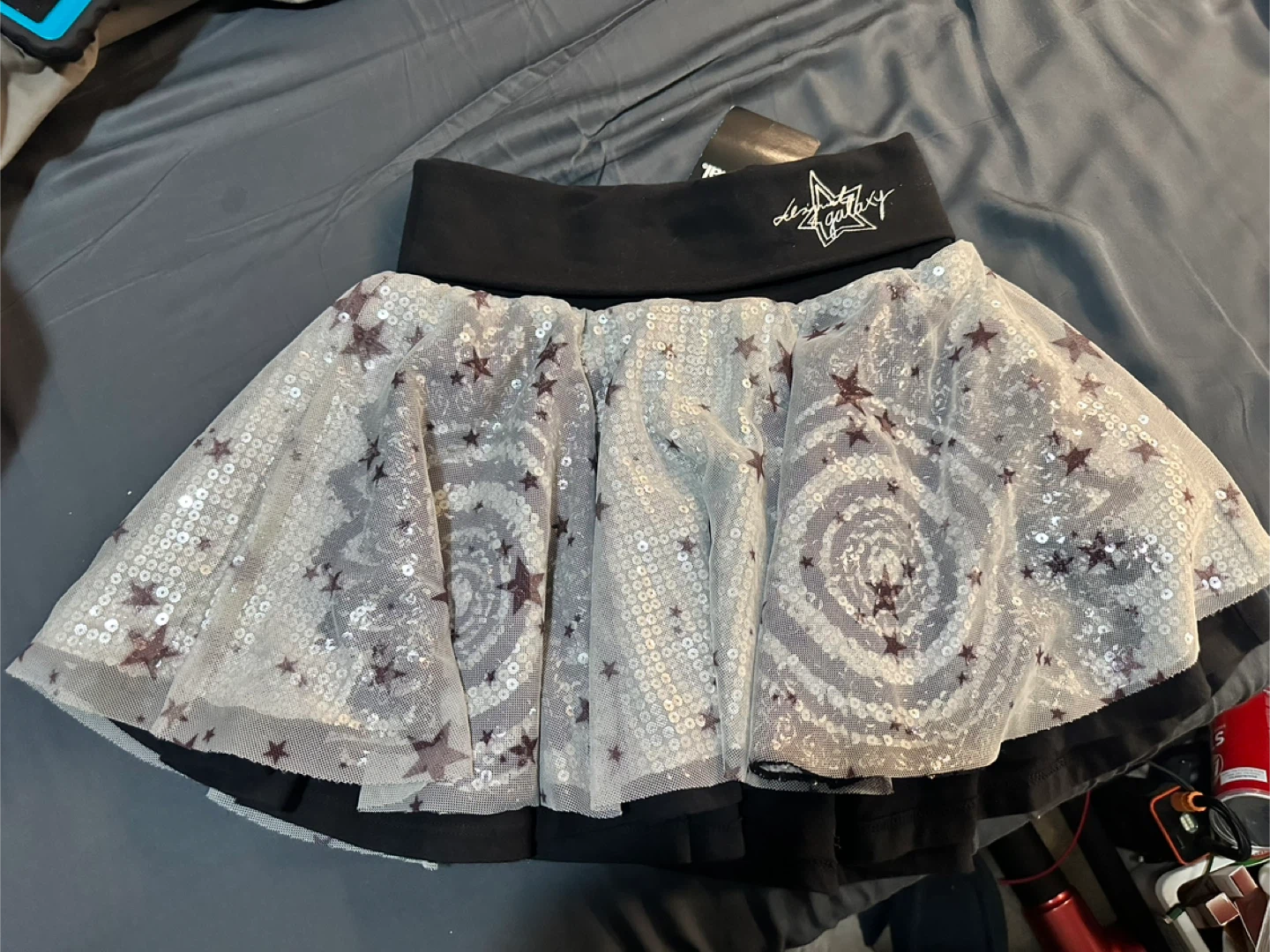 Desigual Galaxy Star Sequin Skirt