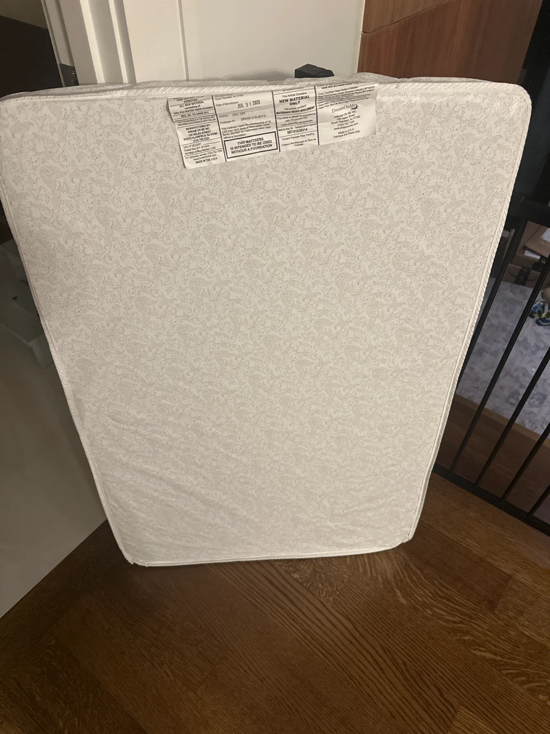 Dream On Me 3" Square Corner Playard Mattress