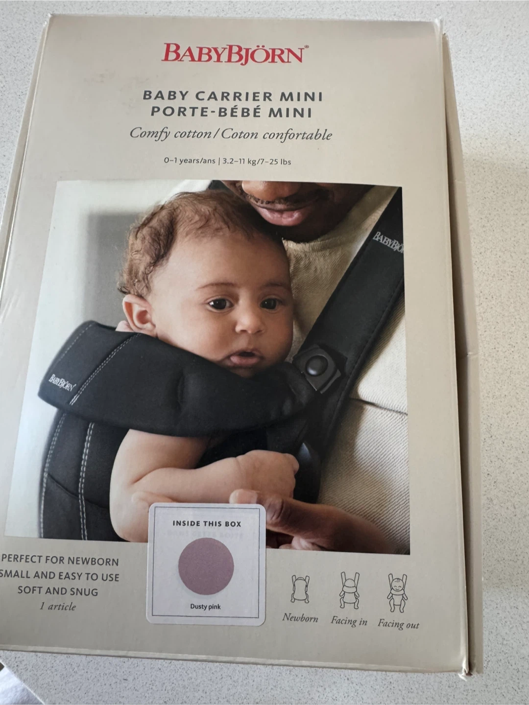 BabyBjorn Baby Carrier Mini - Dusty Pink - photo 4