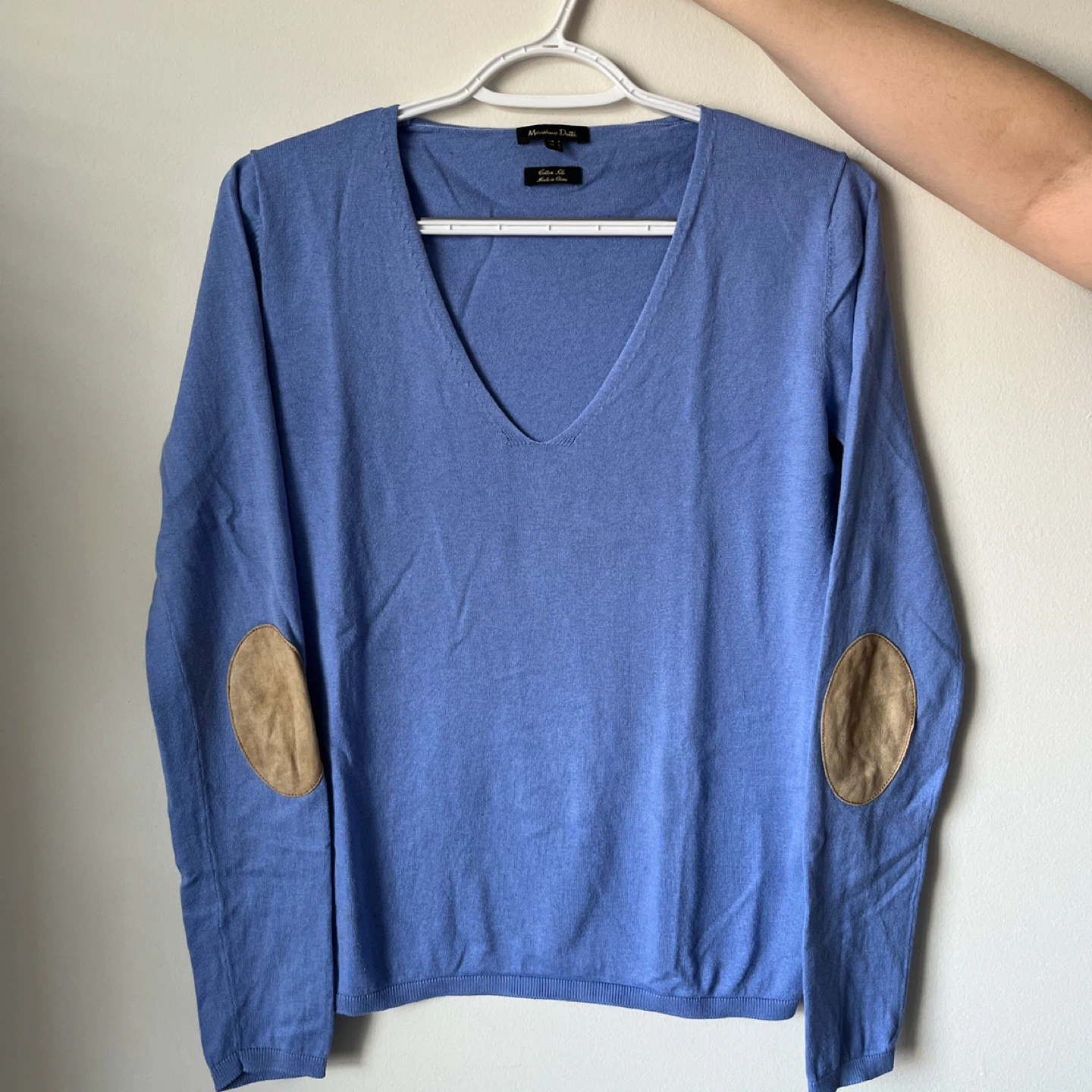 Massimo Dutti Blue Cotton Silk Top - Size S - photo 5