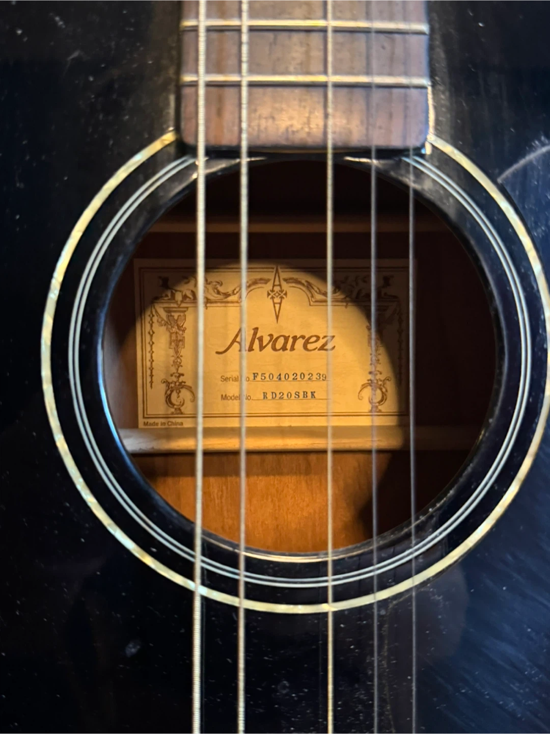 Alvarez RD20SBK Acoustic Guitar - photo 2