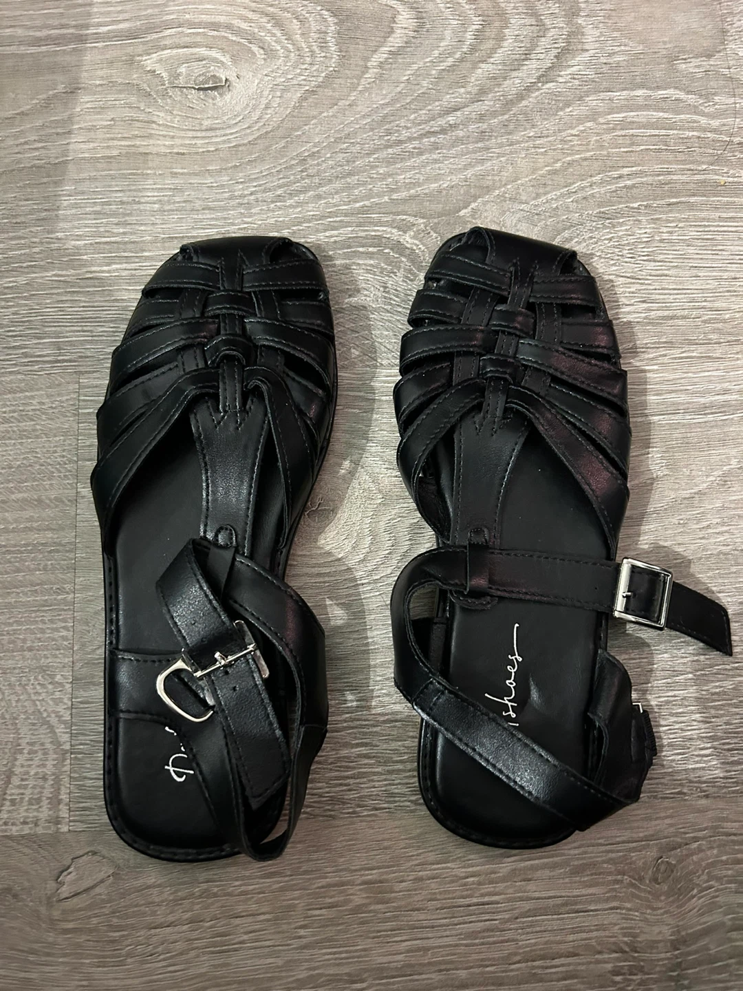 Nasty Gal Black Gladiator Sandals
