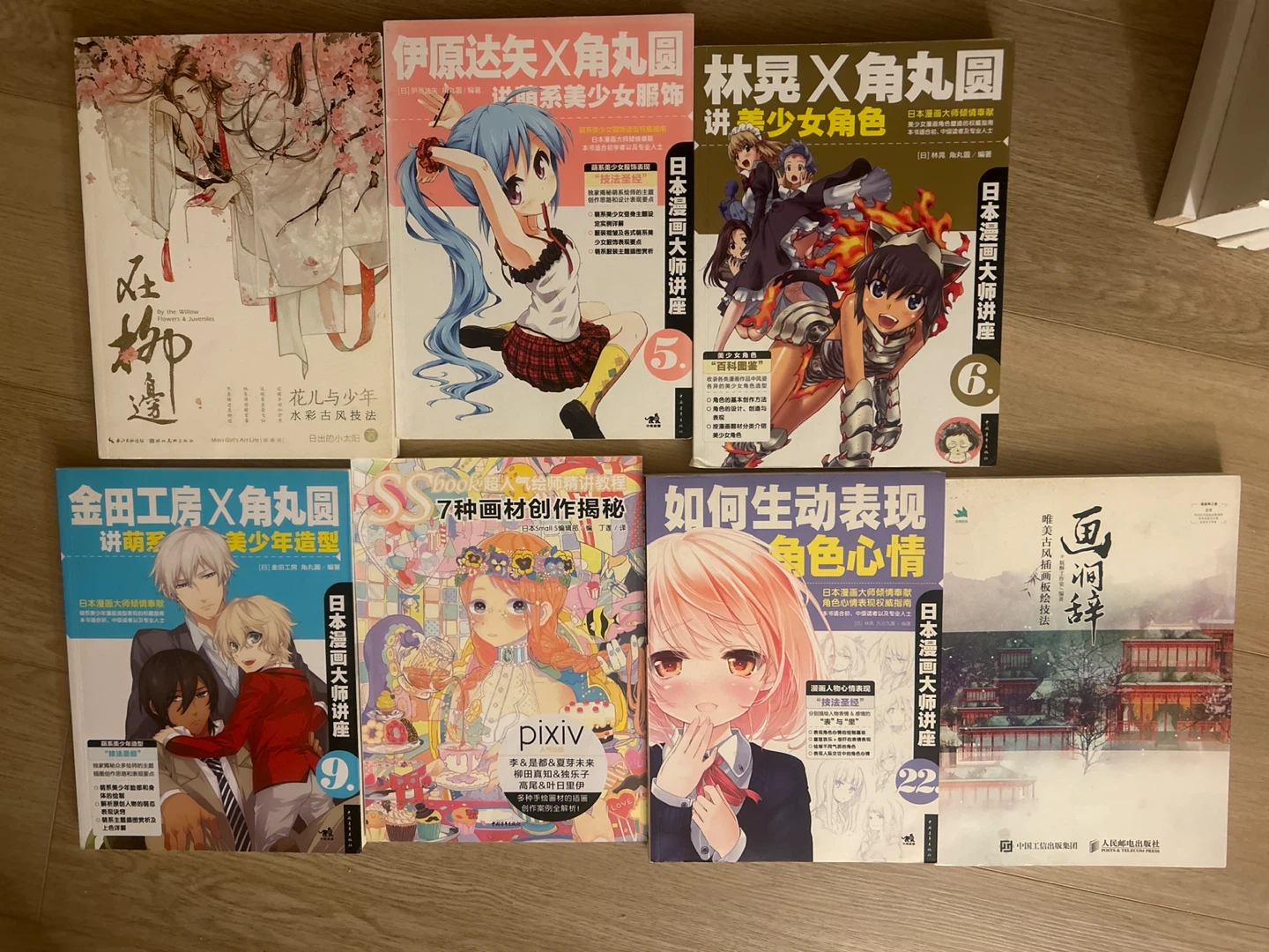 Manga Art tutorial books in Chinese language