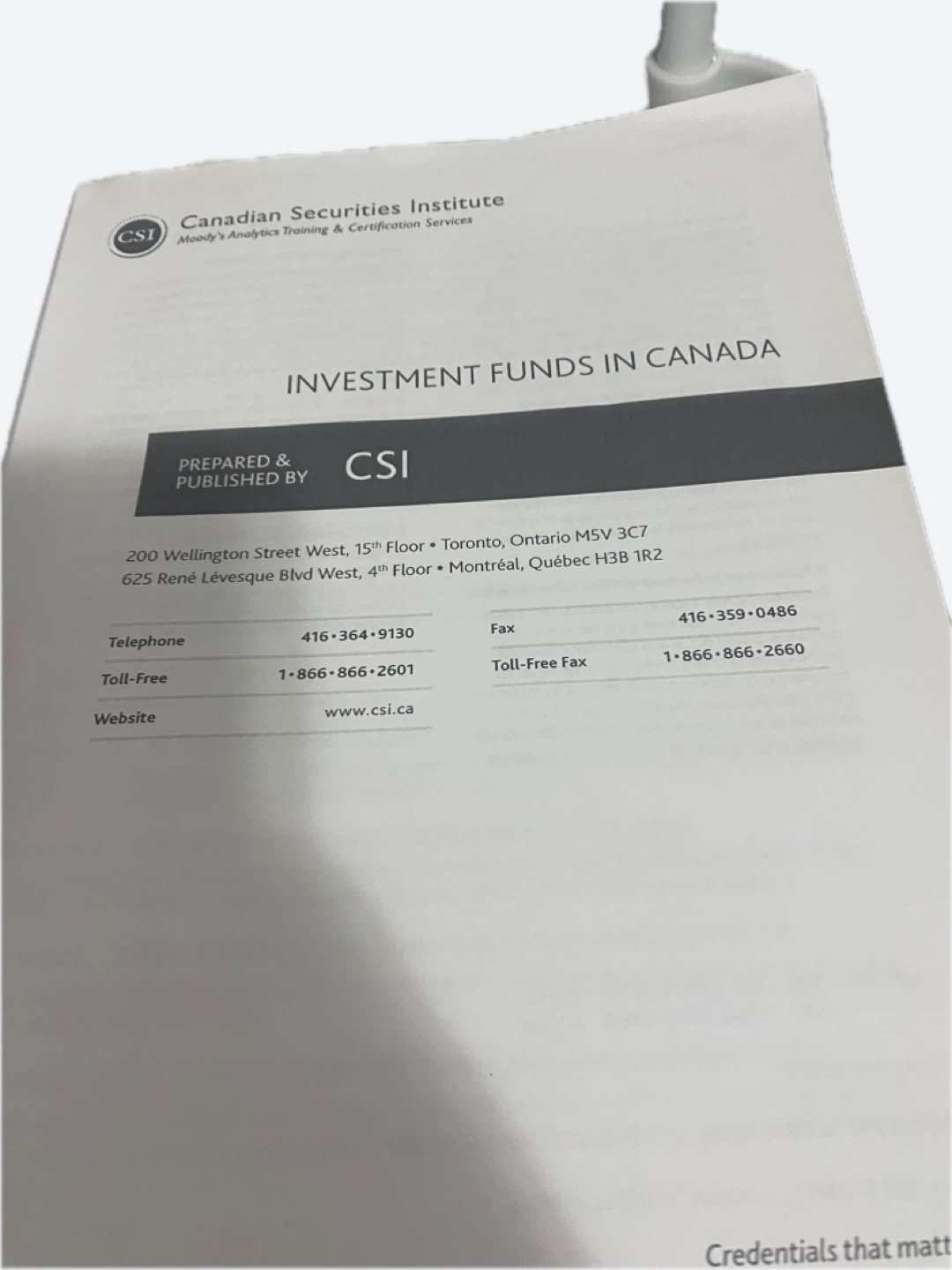 Investment Funds in Canada - CSI Book - photo 2