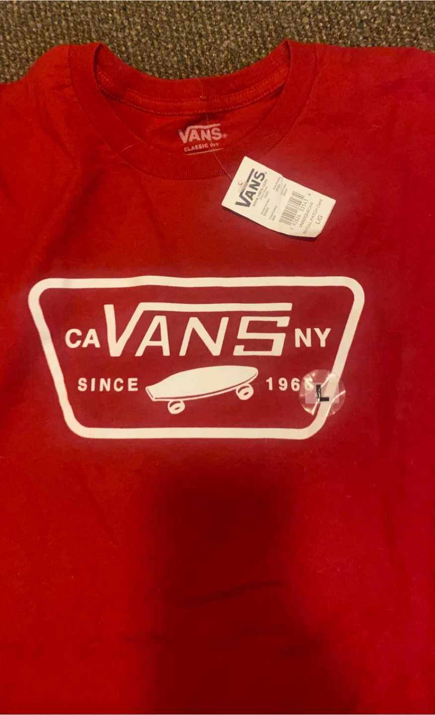Vans Classic Patch T-Shirt - Red, Size L - photo 2