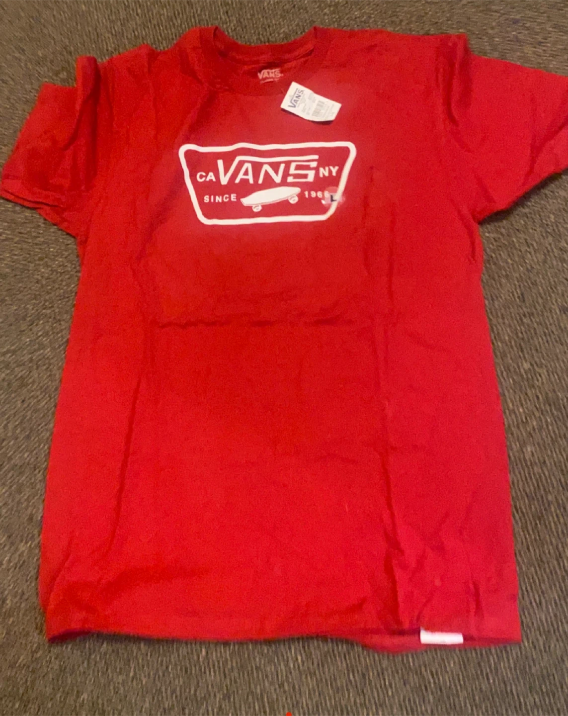 Vans Classic Patch T-Shirt - Red, Size L - photo 3