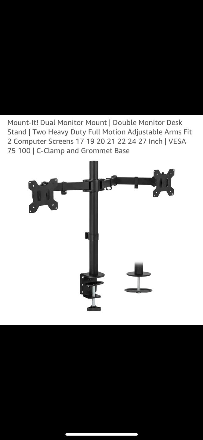 AmazonBasics Dual Monitor Mount