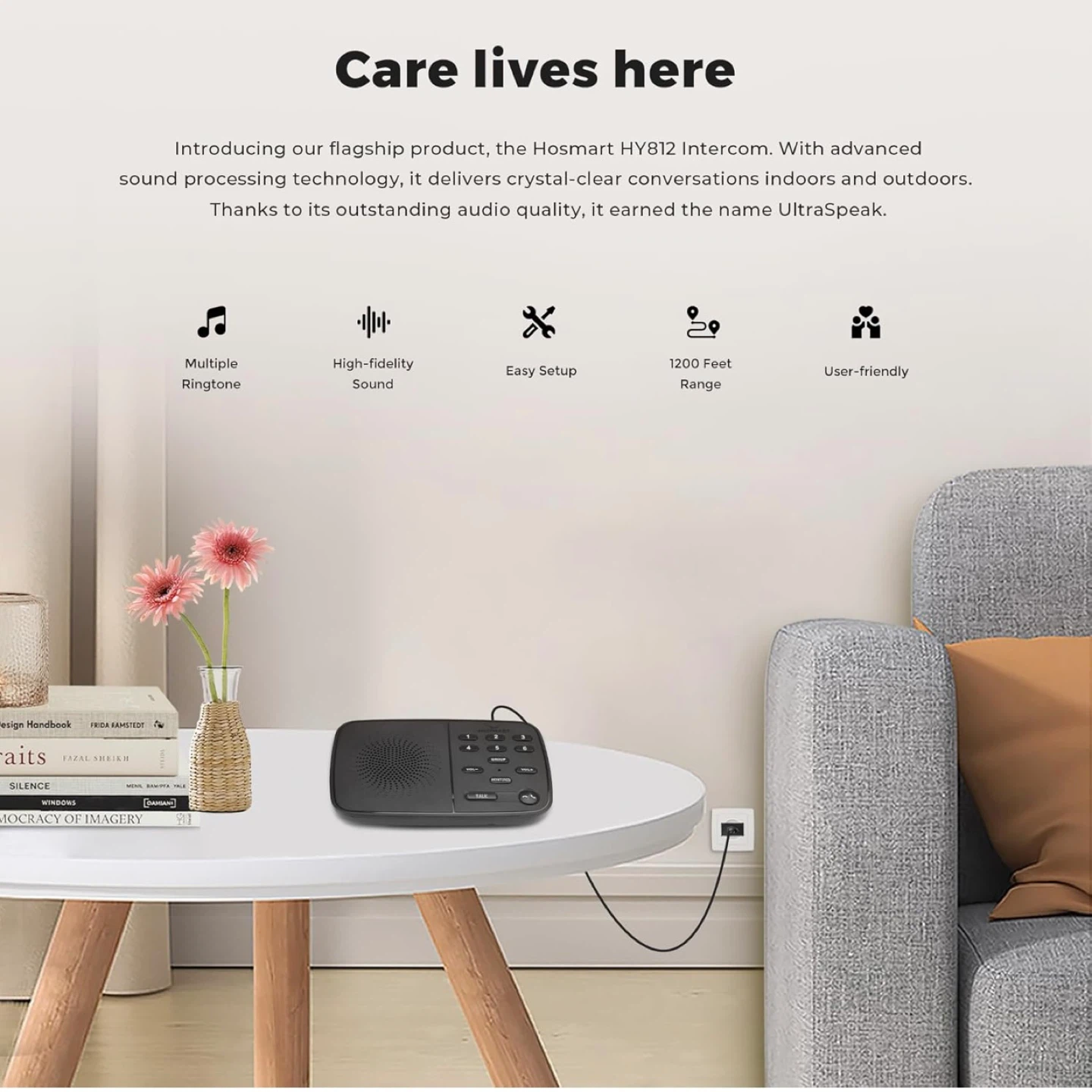 Hosmart Intercoms Wireless for Home, Full Duplex Wireless Interc - photo 5