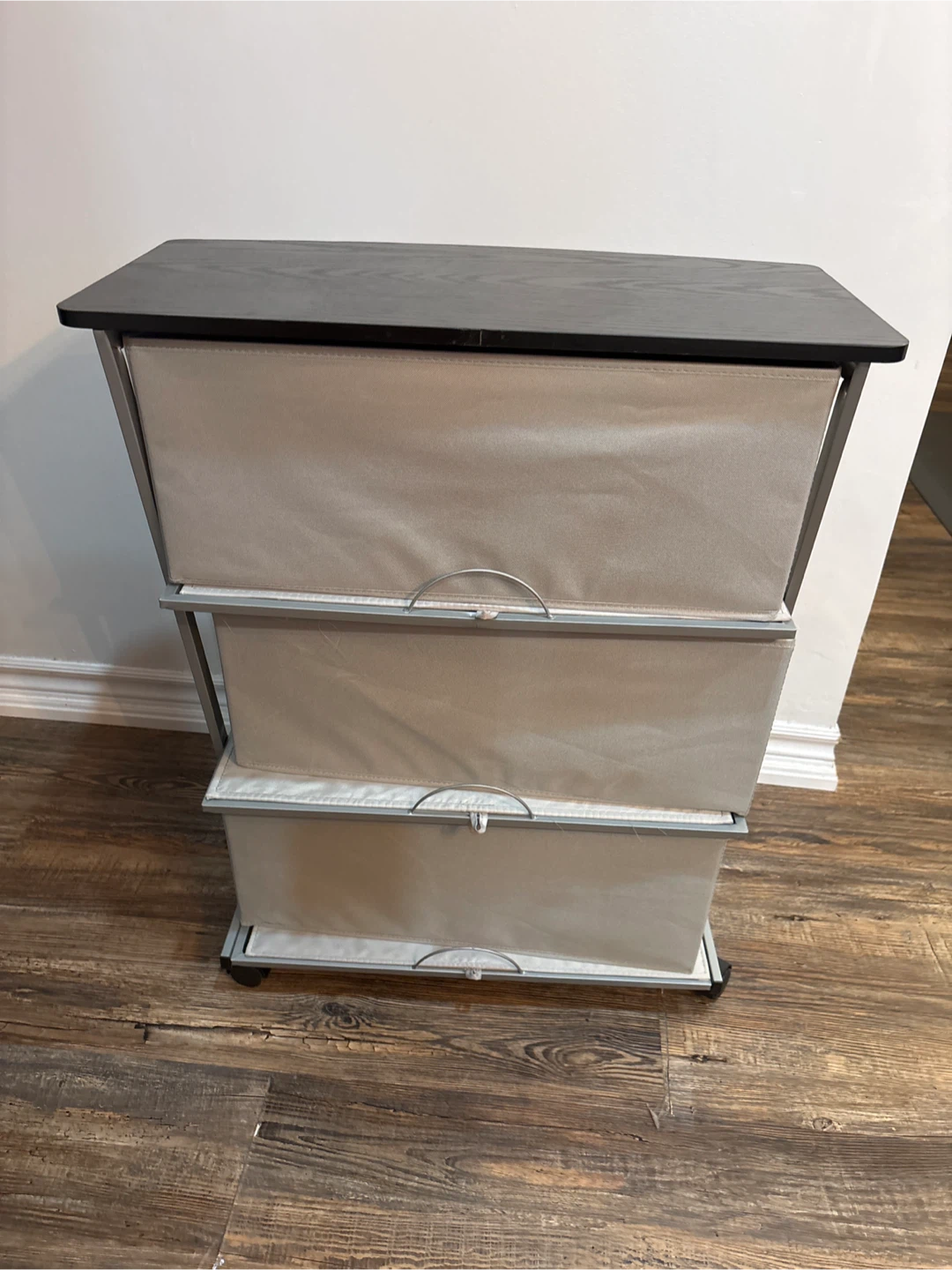 3-Drawer Storage Tower - Grey - photo 2