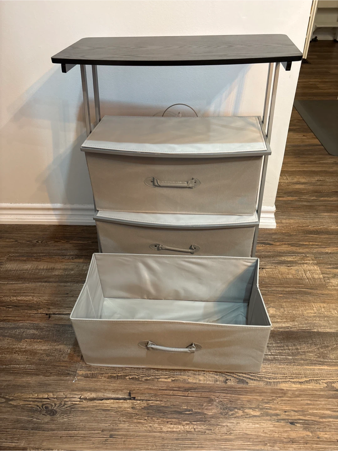 3-Drawer Storage Tower - Grey - photo 4