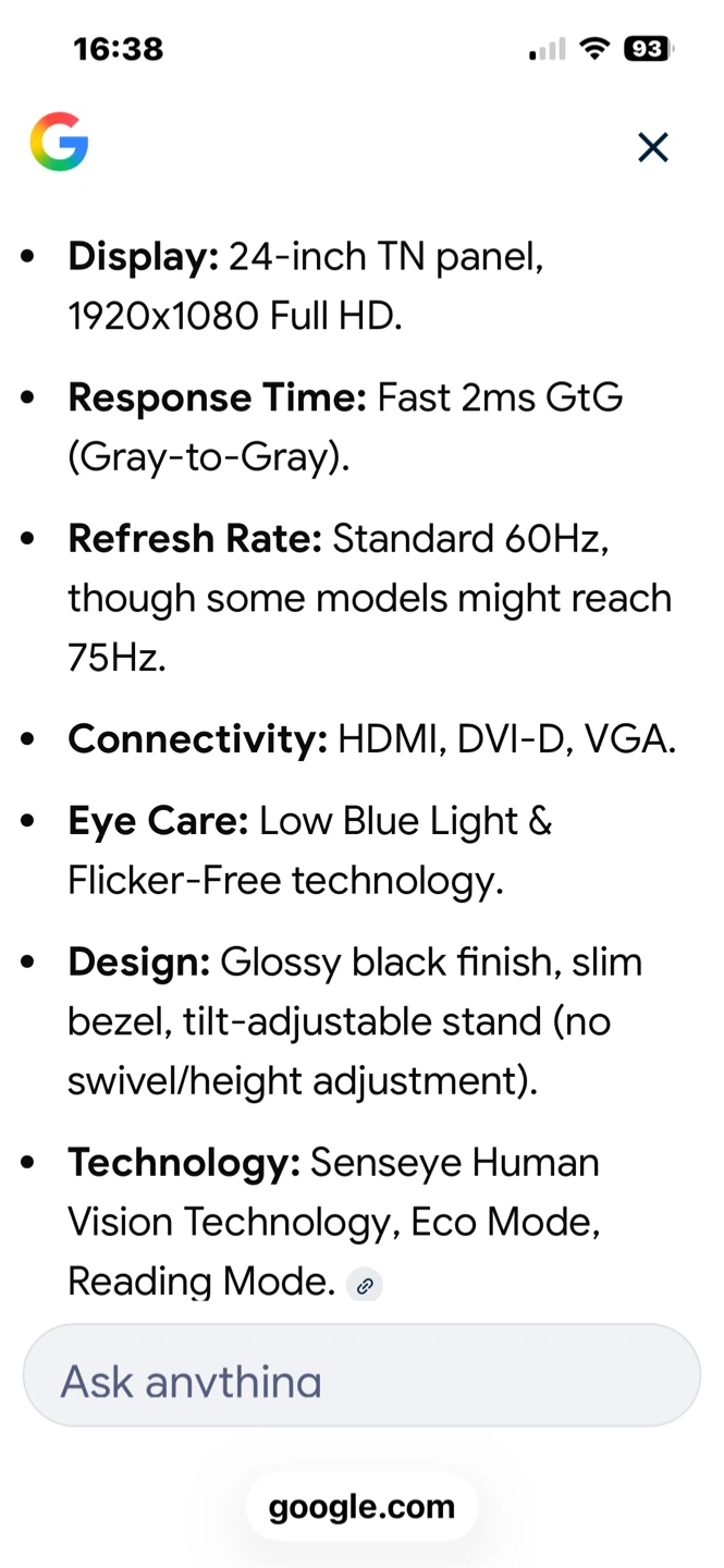 BenQ GL2460HM 24" Full HD Monitor - photo 5