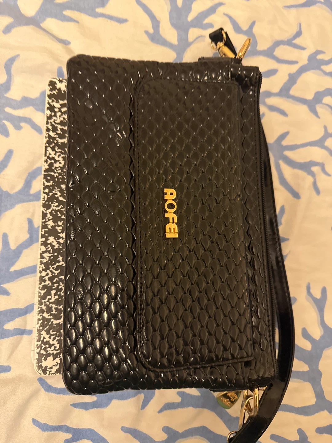 AOFEI Black Wallet on a Strap - photo 3