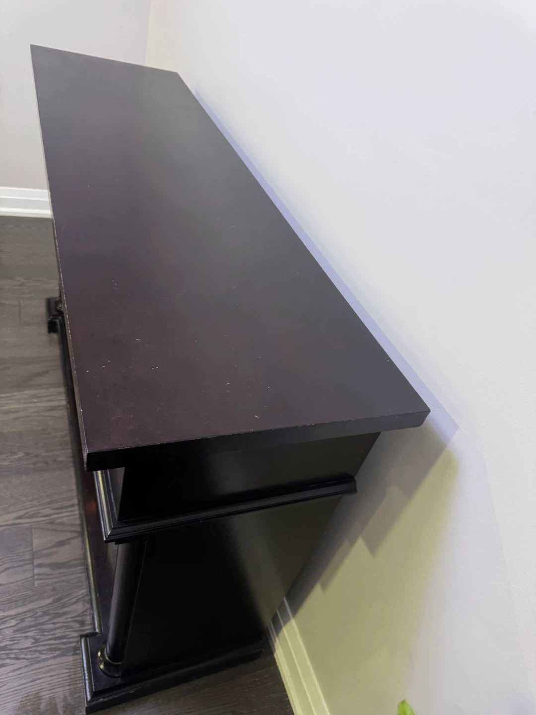 Dark Brown Electric Fireplace TV Stand - photo 2