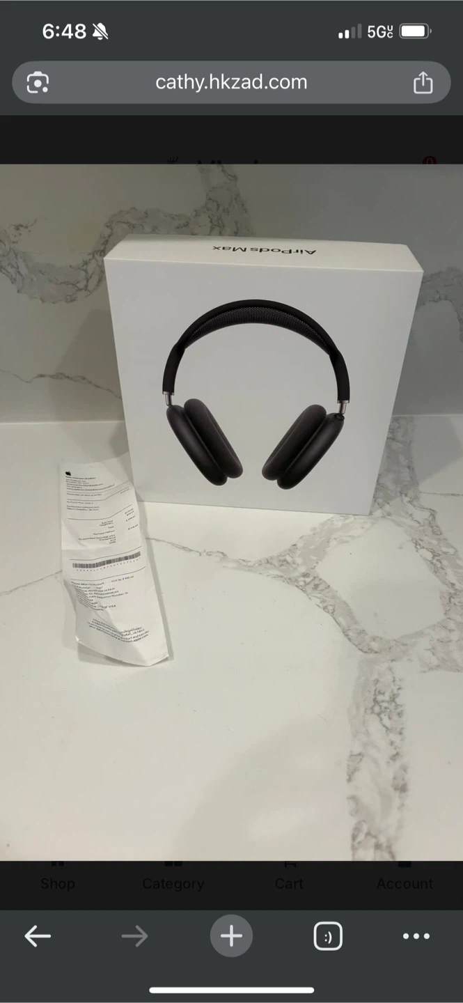 Apple AirPods Max Black Headphones w/ Box
