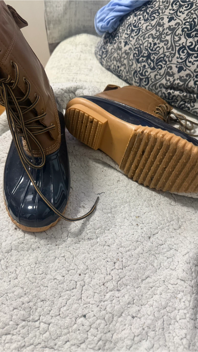 Duck Boots - Brown and Navy