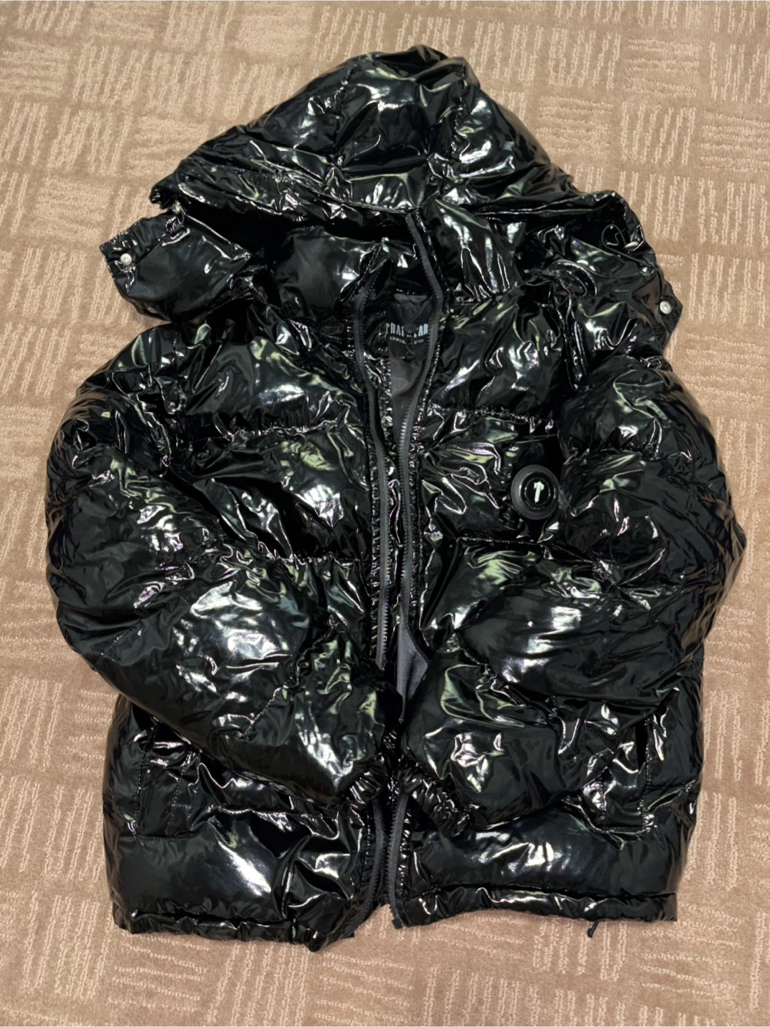 Trapstar Irongate Shiny Black Puffer Jacket