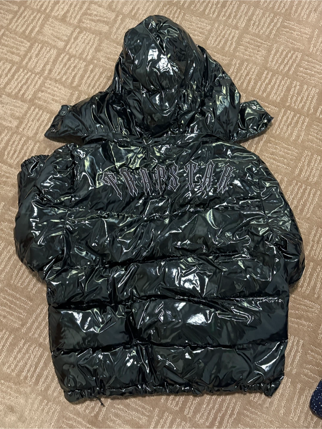 Trapstar Irongate Shiny Black Puffer Jacket - photo 2