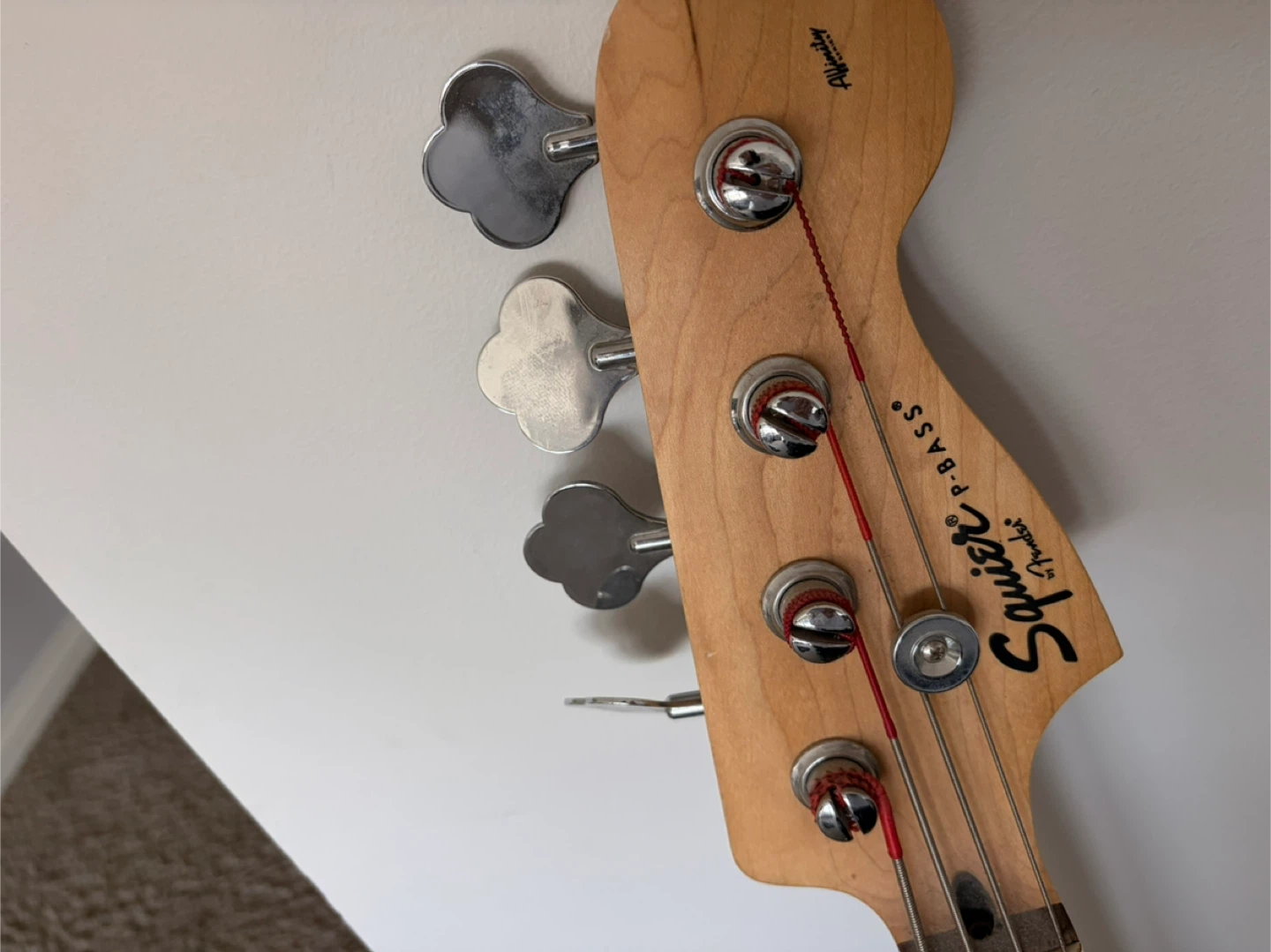Squier P-Bass Electric Bass Guitar - Blue - photo 5