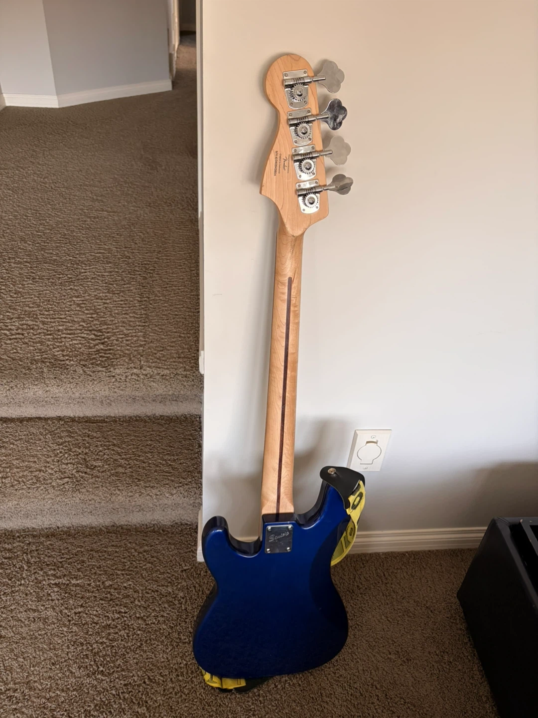 Squier P-Bass Electric Bass Guitar - Blue - photo 3