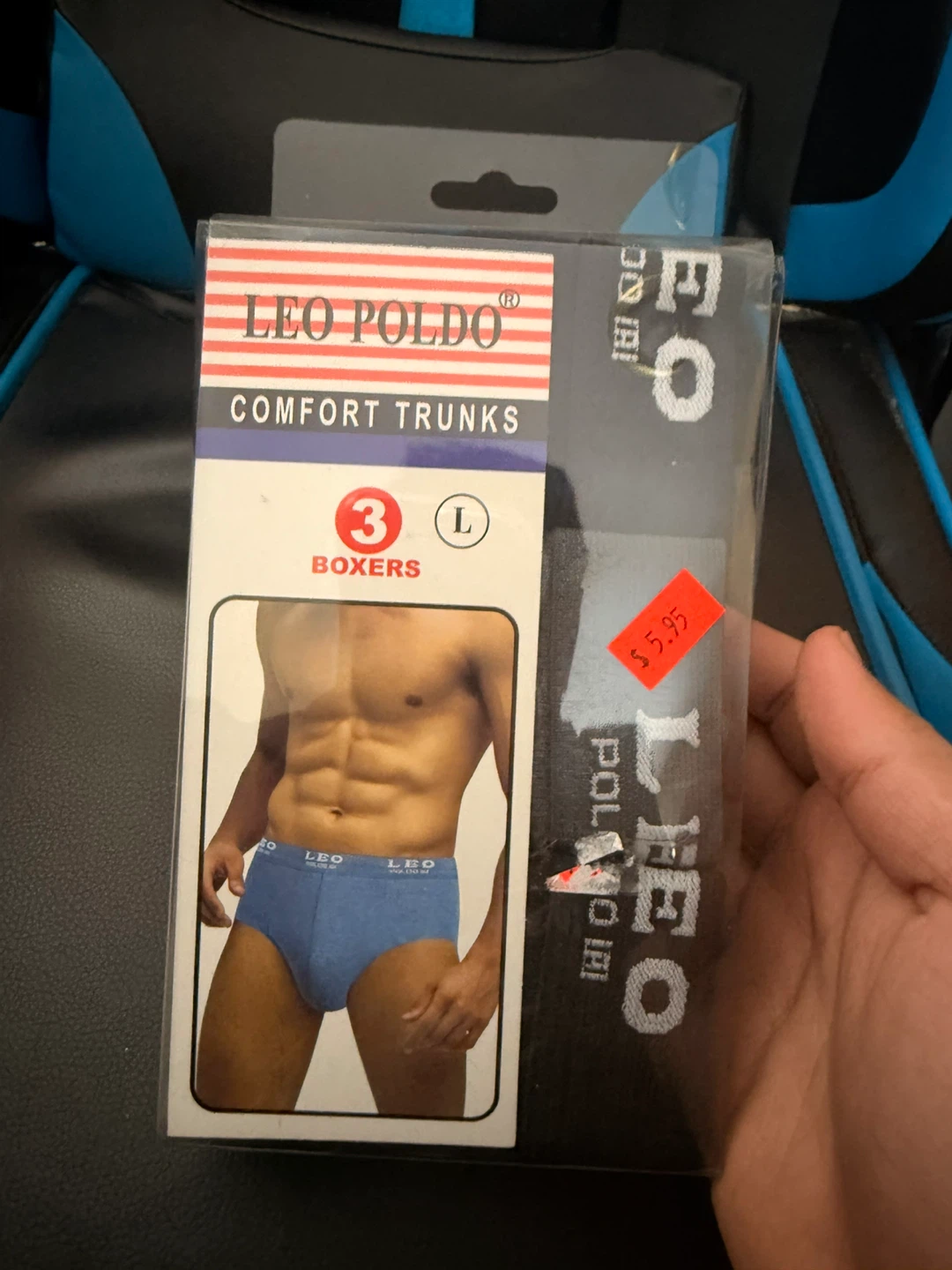 LEO POLDO Comfort Trunks Boxers - Size L (3 Pack)