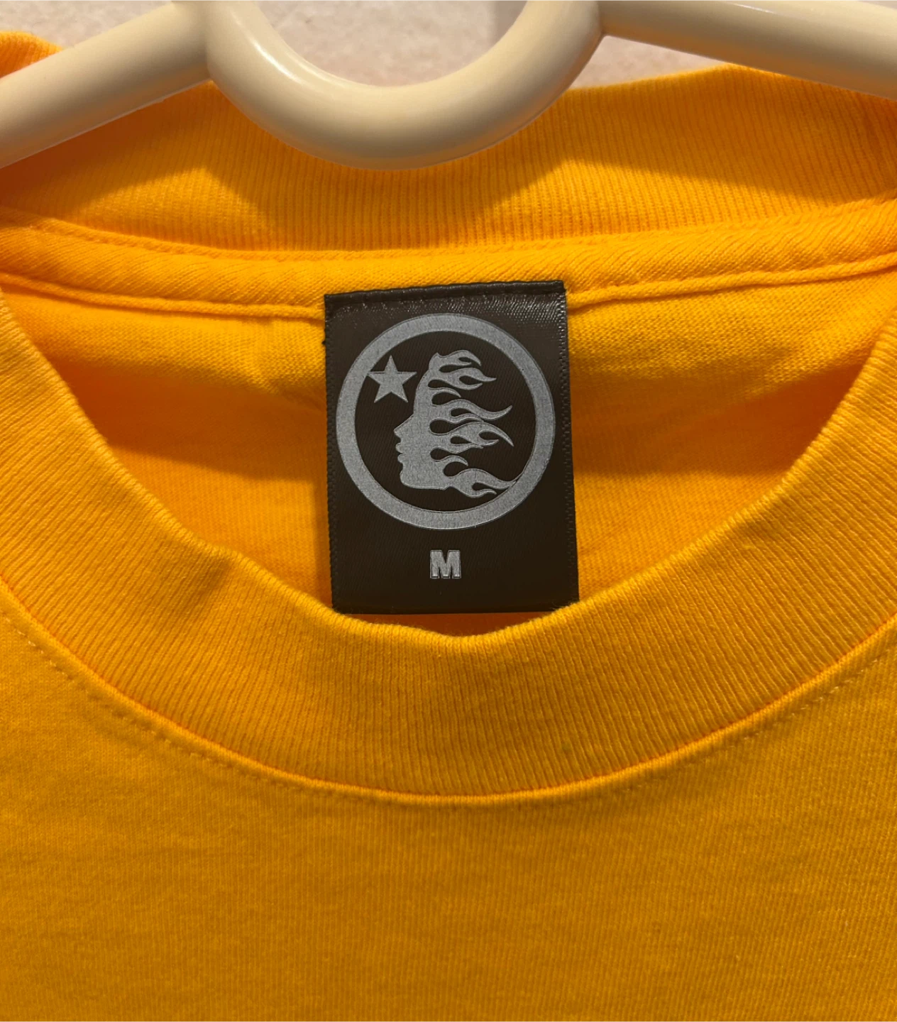 Hellstar Jesus Emblem Green Yellow Tee Shirt  Size Medium - photo 3