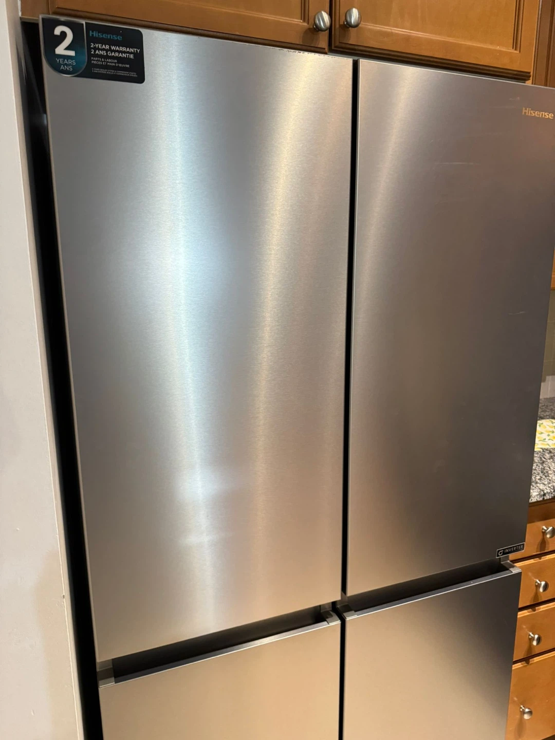 Hisense French Door Refrigerator - Stainless Steel
