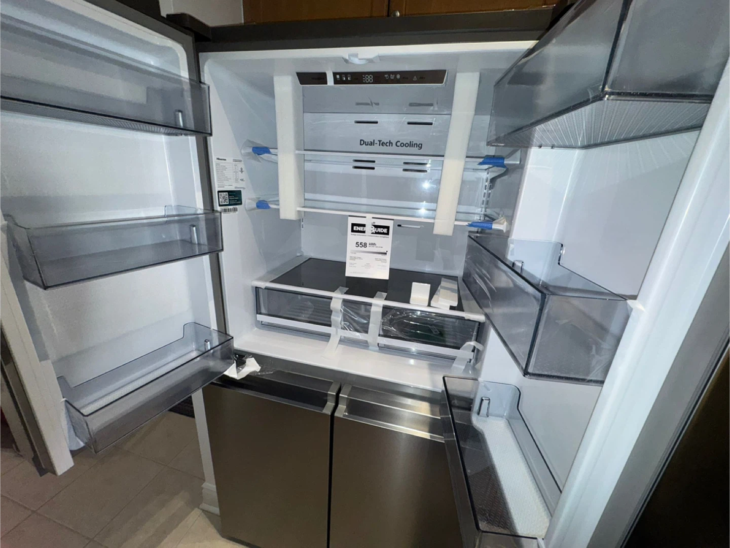 Hisense French Door Refrigerator - Stainless Steel - photo 3
