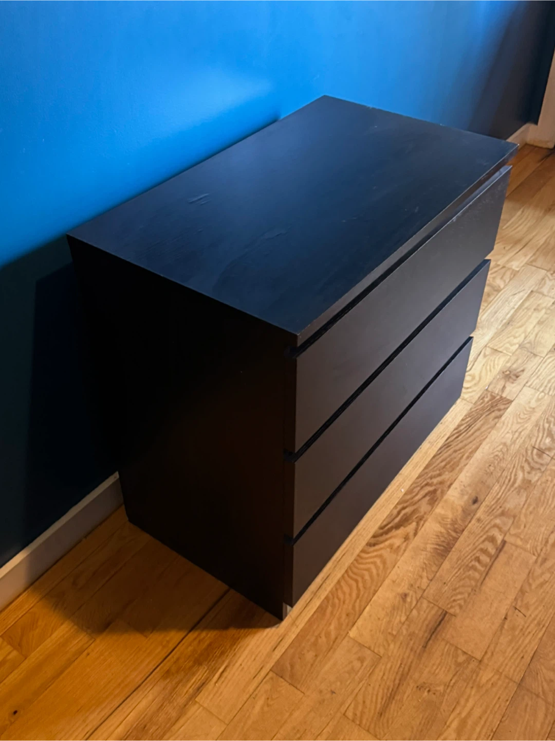 IKEA Malm Black-Brown 3-Drawer Chest - photo 4