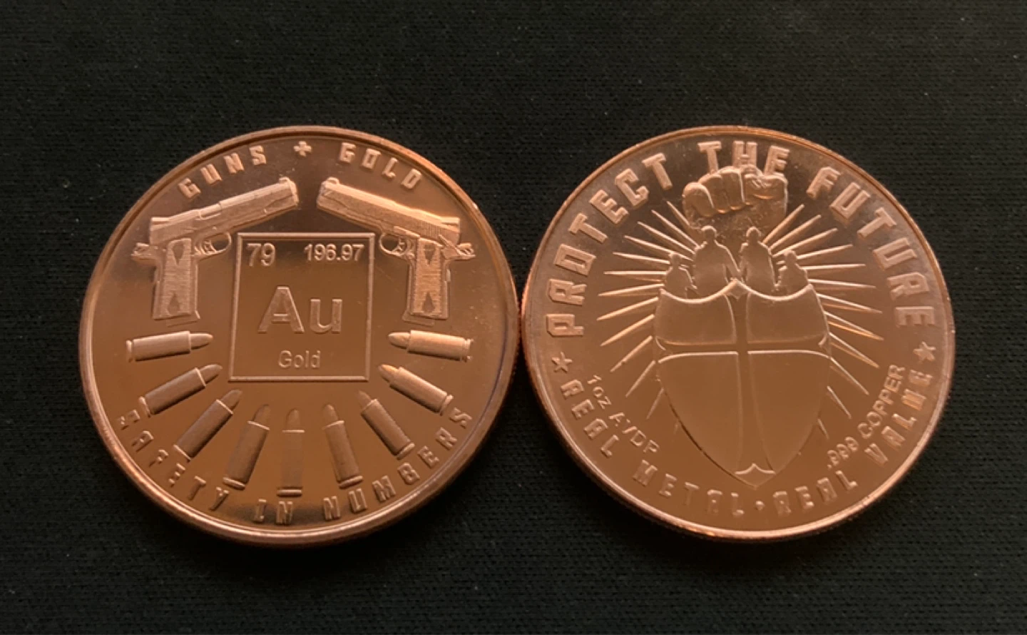 1oz .999 Safety in Numbers Copper Round