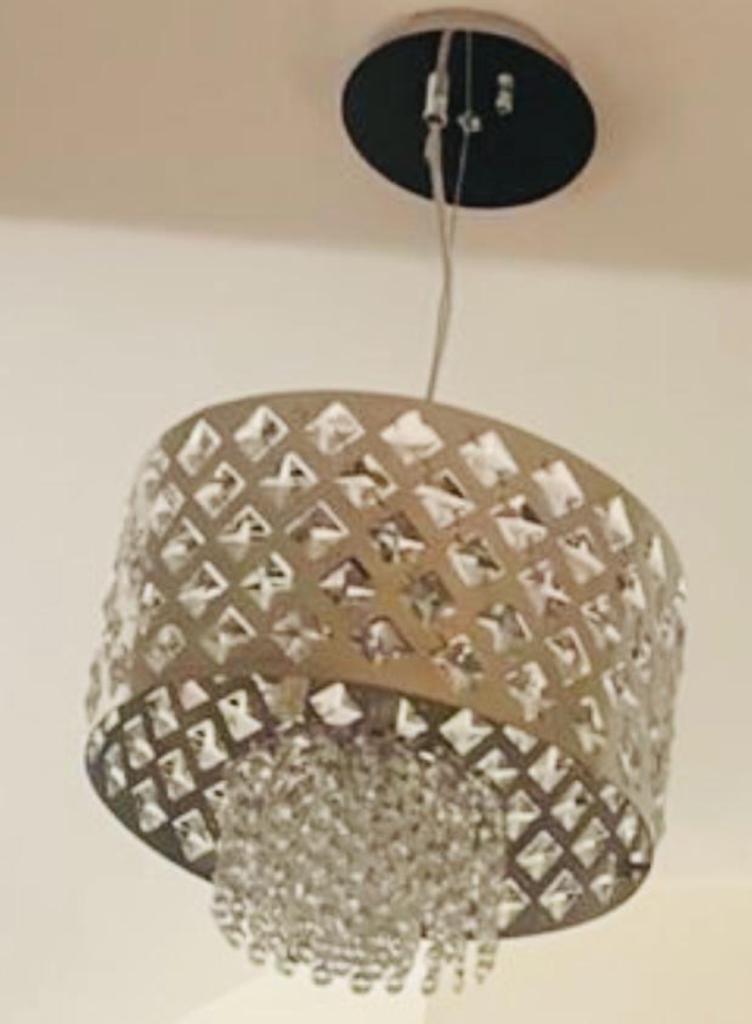 Silver Crystal Chandelier and crome brand new in box pack - photo 5