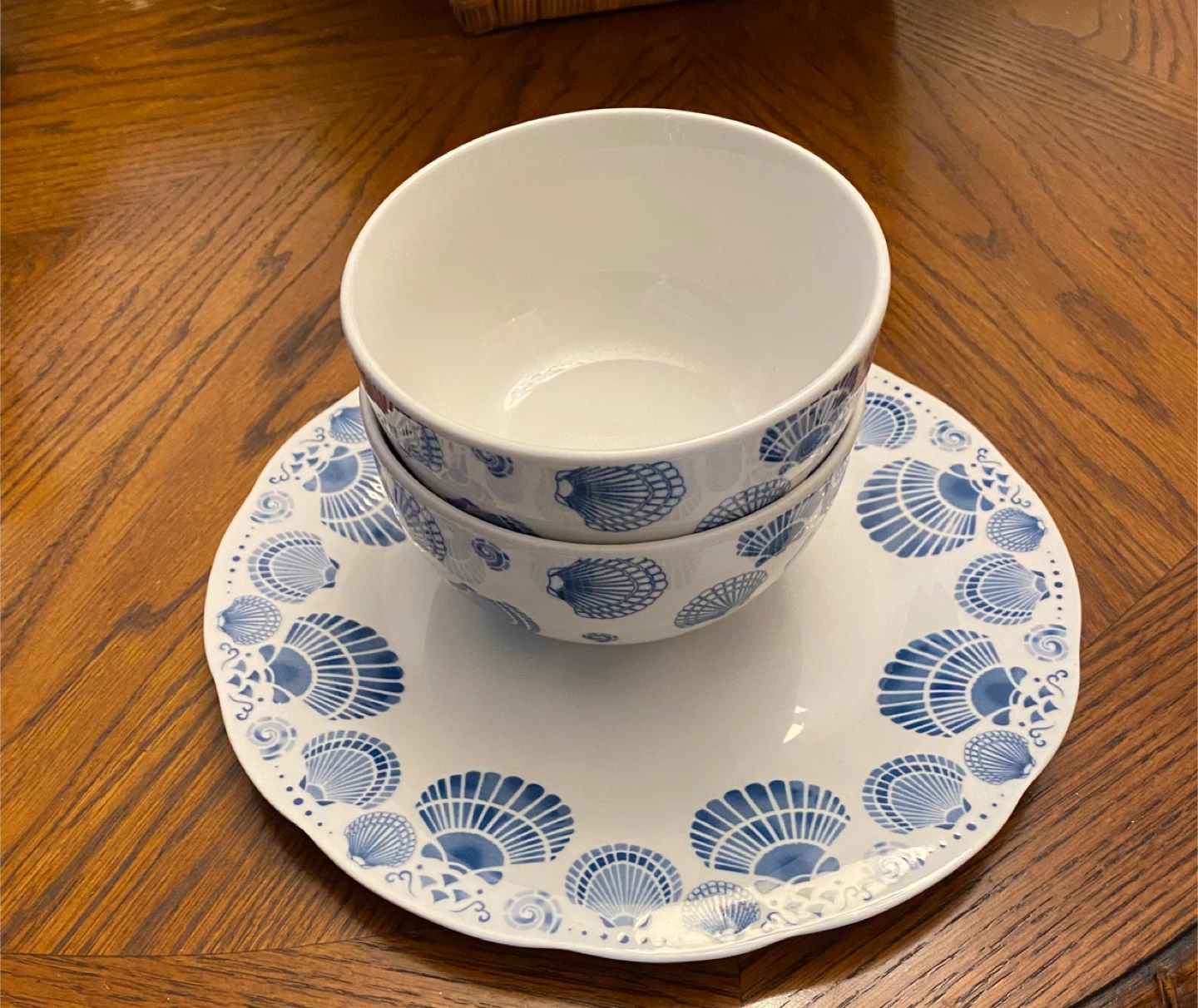 Shell Design Plate and Bowls Set - photo 2