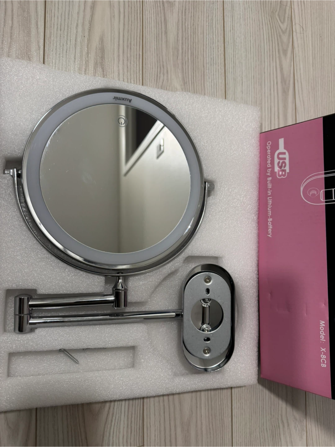 Wall Mounted LED Makeup Mirror - photo 3