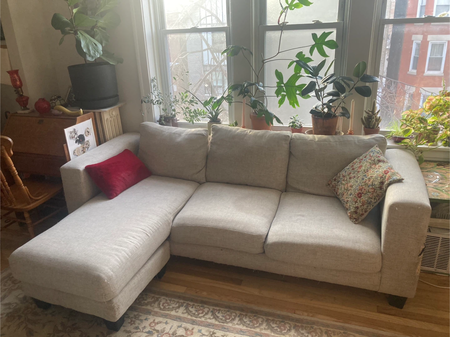 FREE Light Grey Sofa - Some Wear