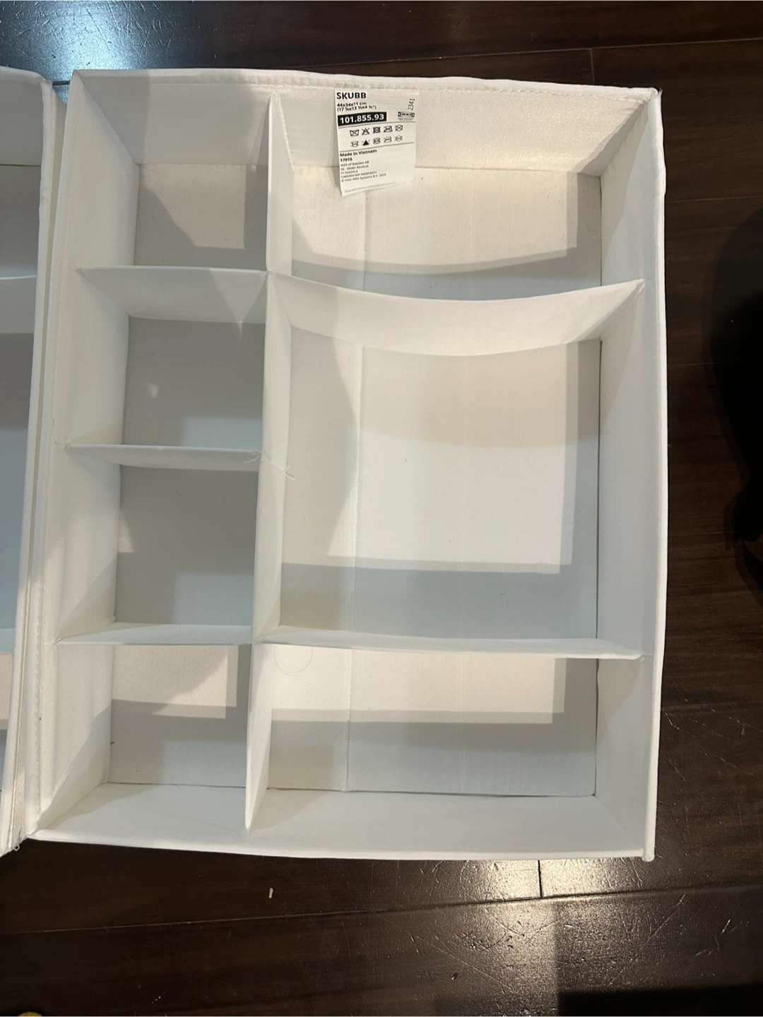 IKEA SKUBB Box with Compartments, White - photo 2