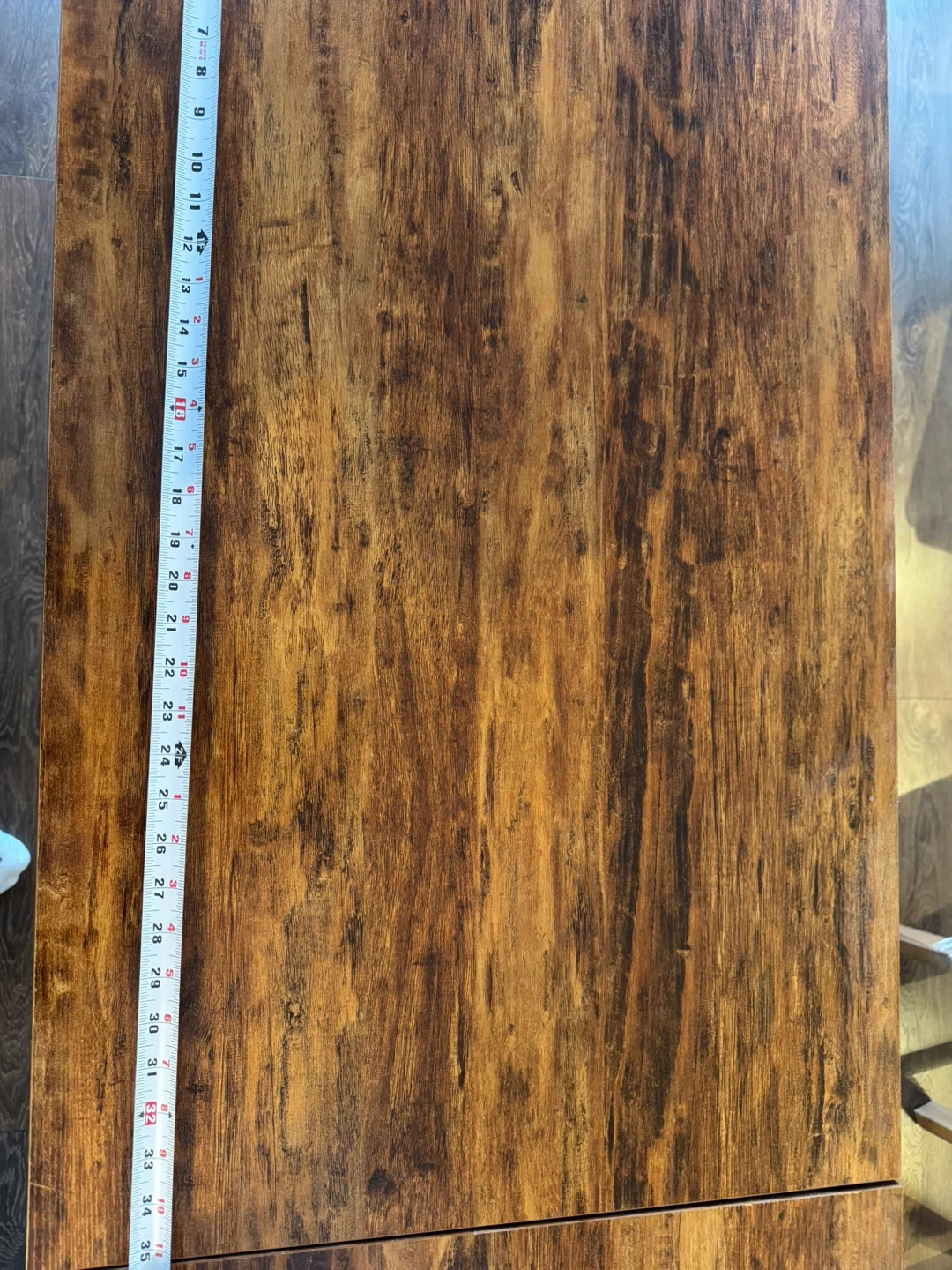 L-Shaped Brown Wooden Desk - photo 4