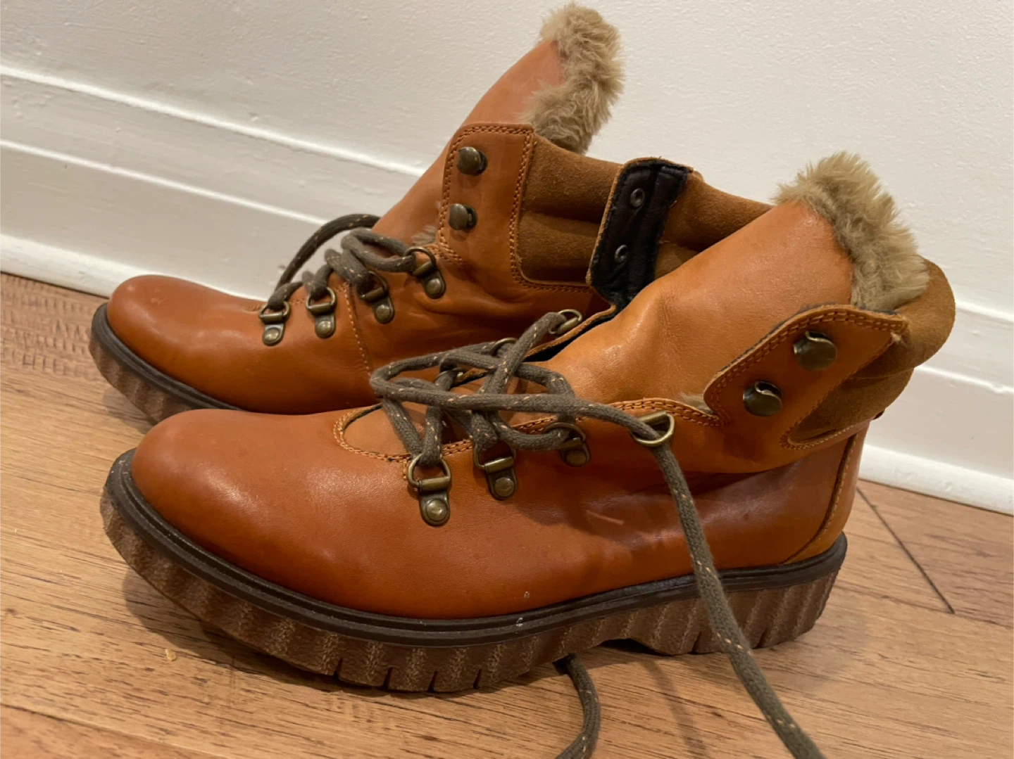 Brown Leather Boots - Size 40 - photo 3