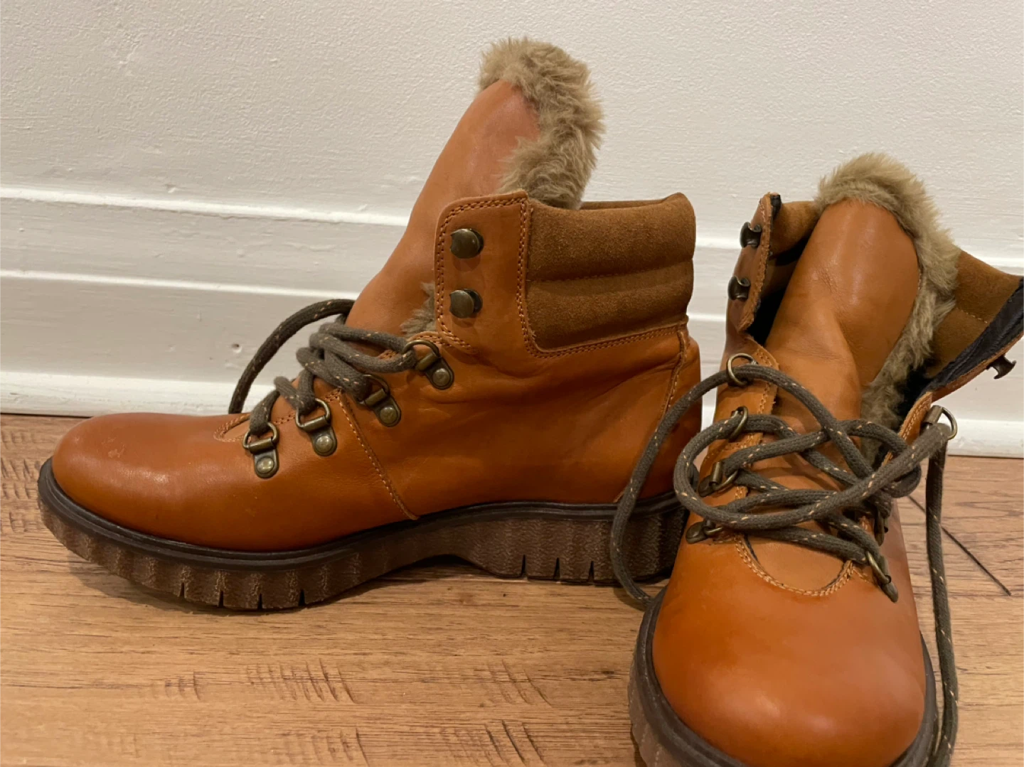Brown Leather Boots - Size 40 - photo 2