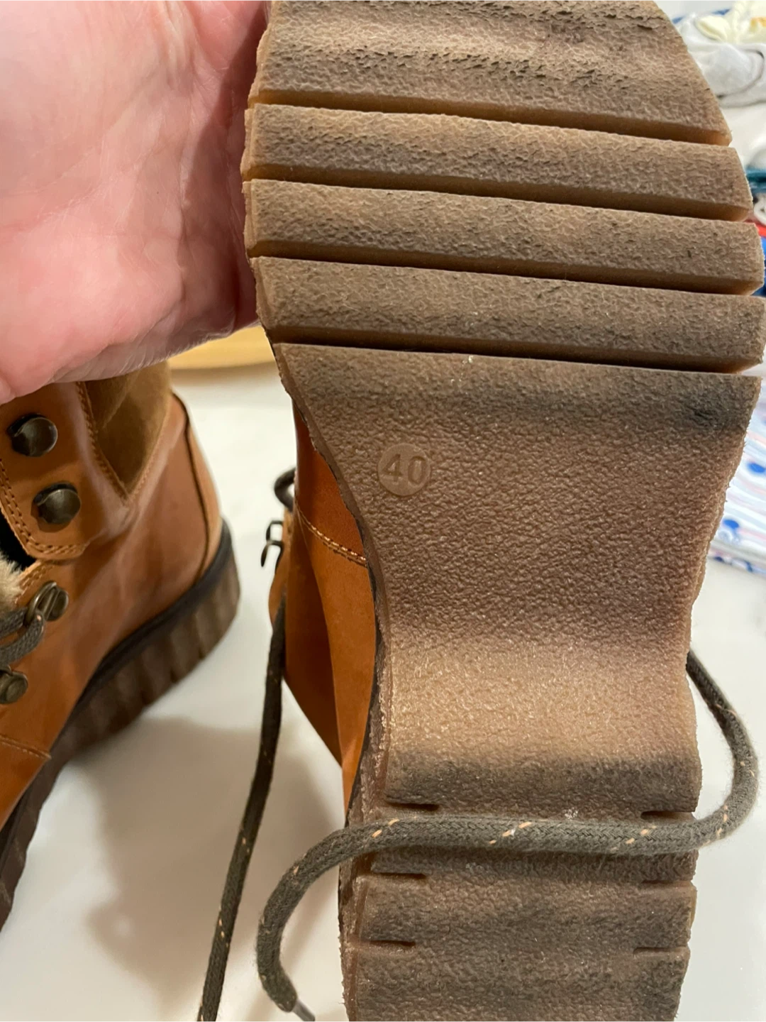 Brown Leather Boots - Size 40 - photo 5