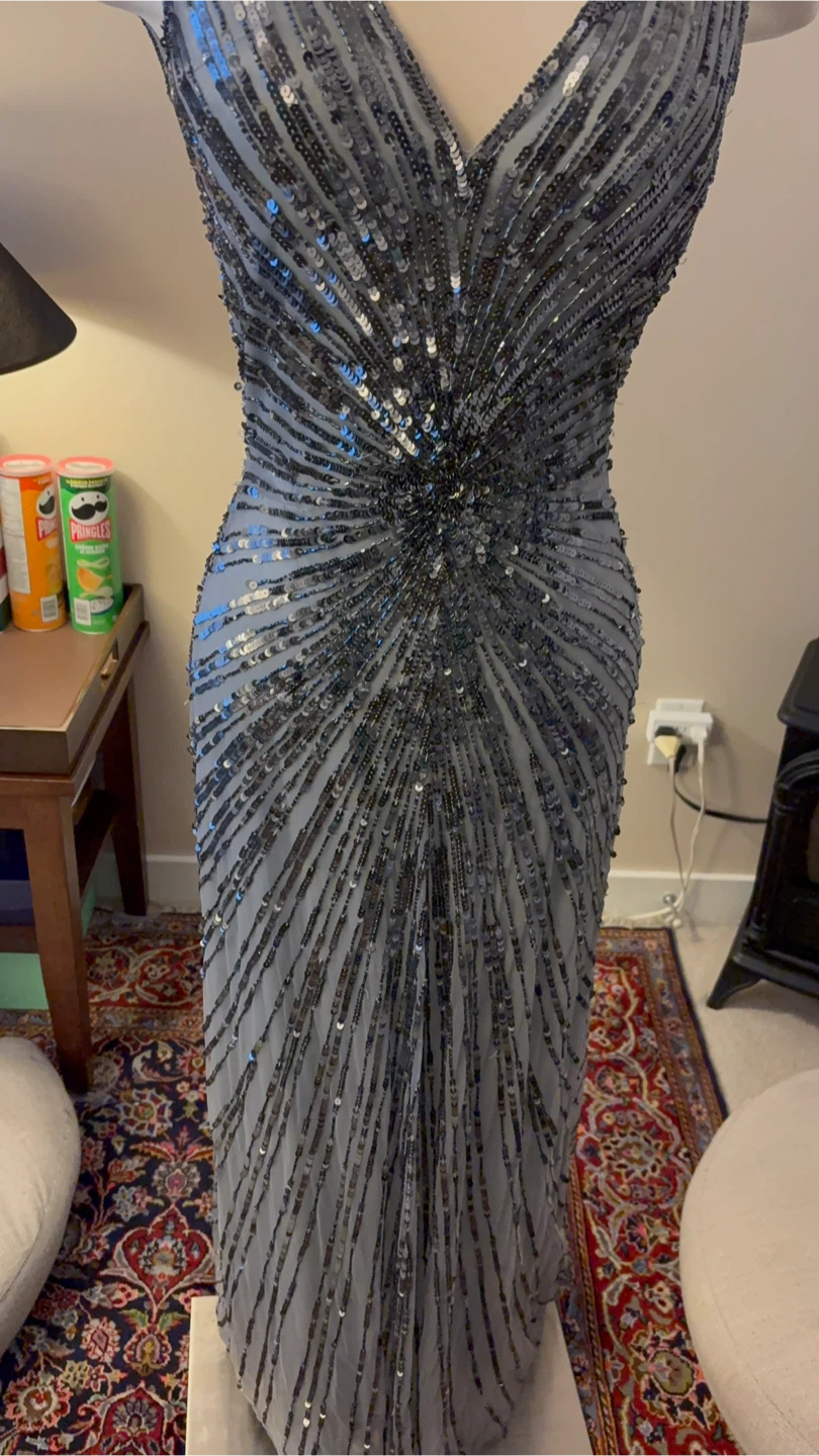 Sequin Embellished Evening Gown - photo 2