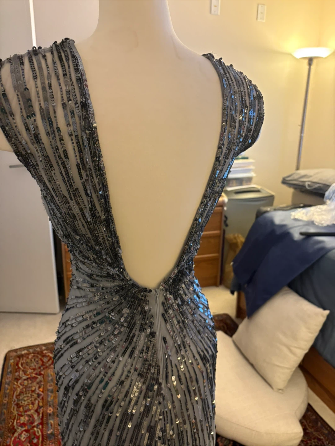 Sequin Embellished Evening Gown - photo 3