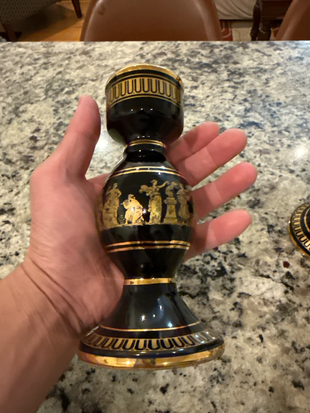 Pair of Handmade Greek Candlestick Holders - photo 3