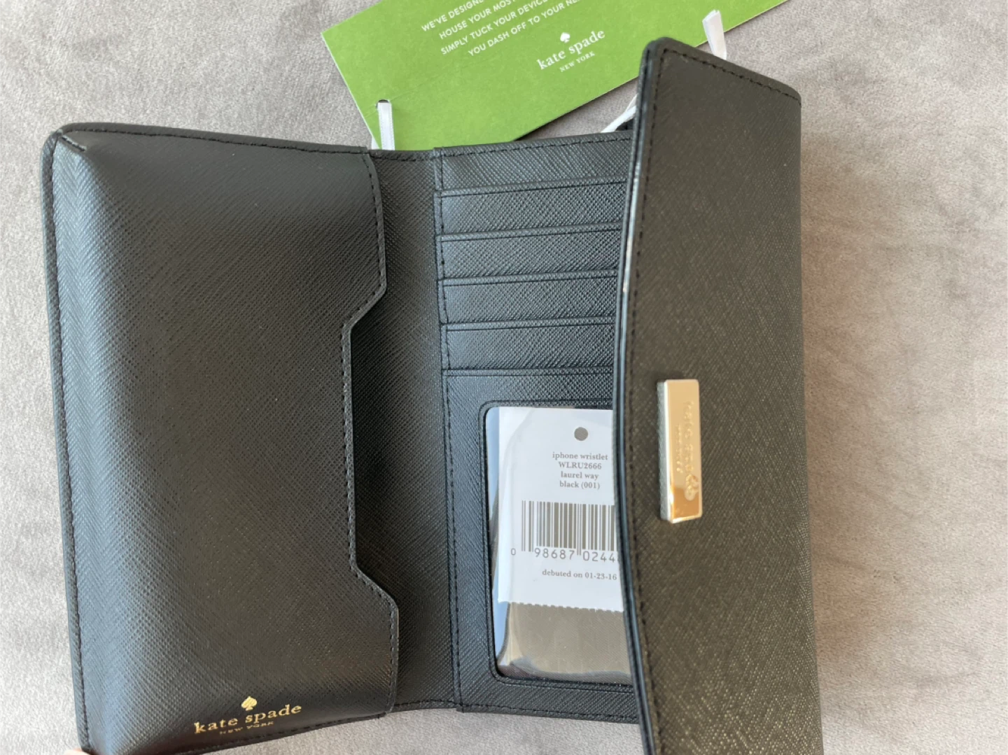 Kate Spade Black Wristlet Wallet - photo 5