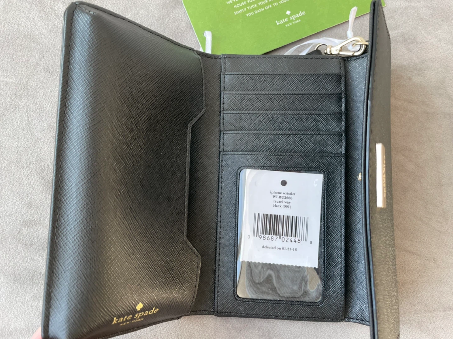 Kate Spade Black Wristlet Wallet - photo 4