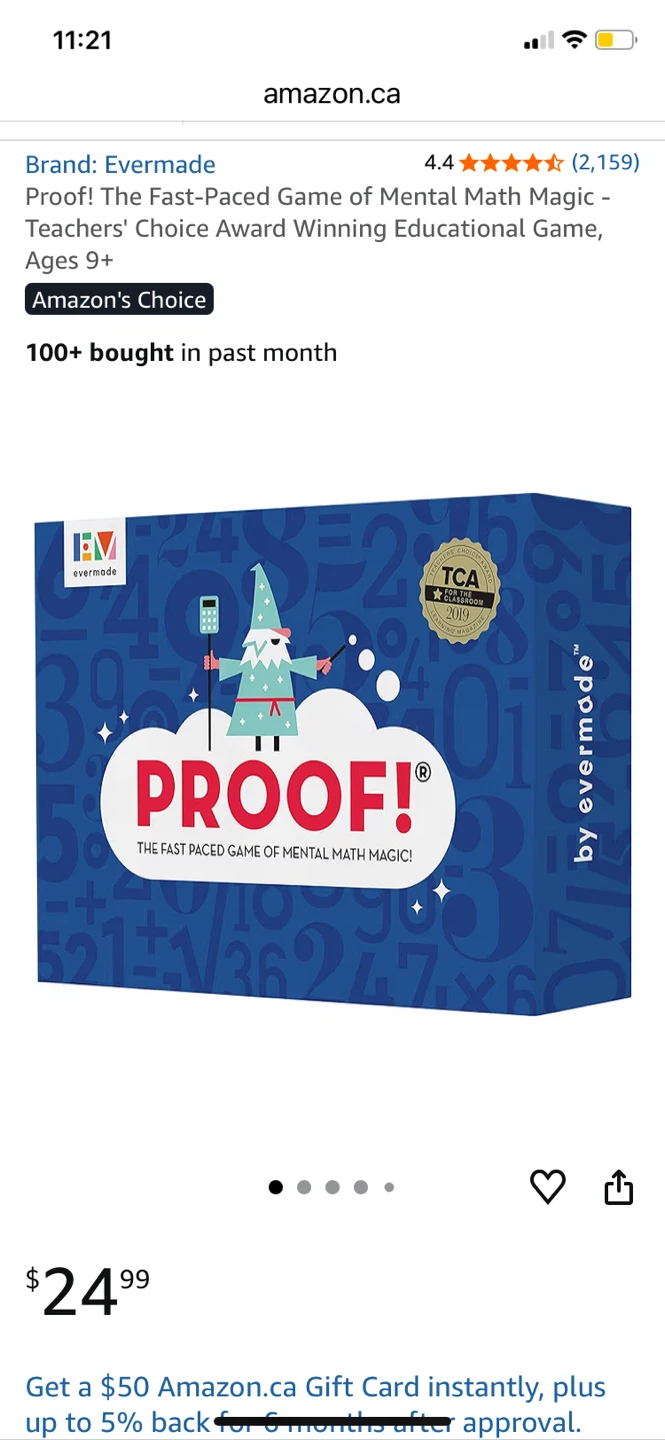 Evermade Proof! The Fast-Paced Game of Mental Math Magic