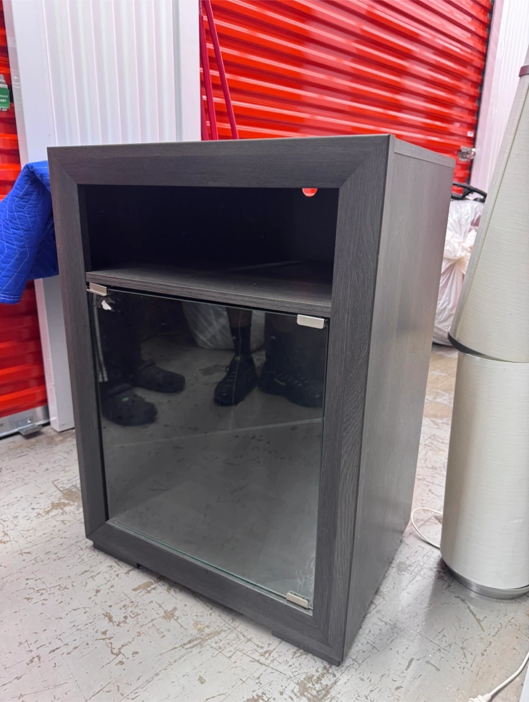 2-Piece Entertainment Unit / Media Console Set – Modern Grey